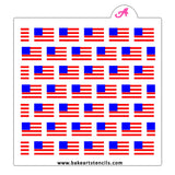 Flag Pattern Cookie Stencil Set
