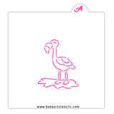 Flamingo PYO Cookie Stencil