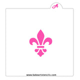 Fleur-de-lis Cookie Stencil