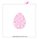 Floral Easter Egg PYO Cookie Stencil