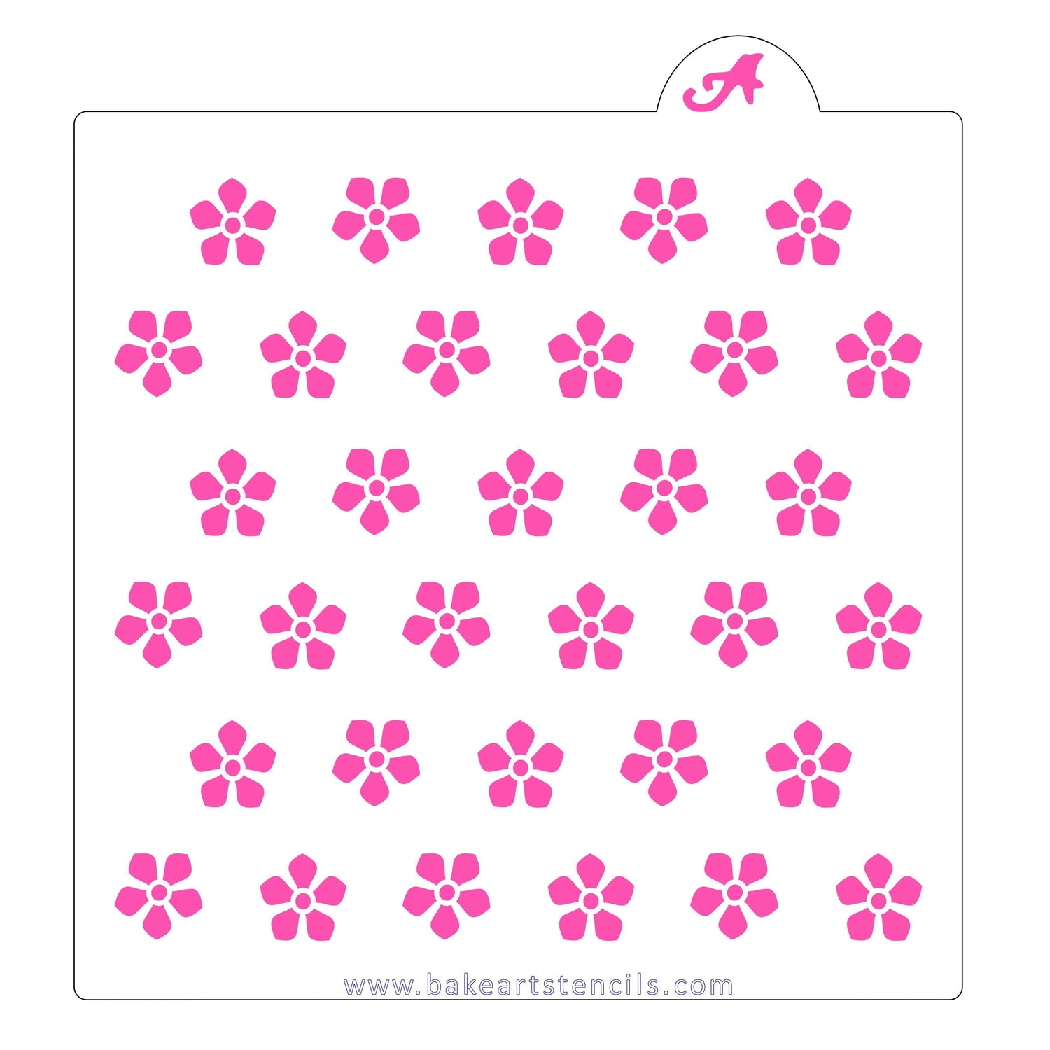 Flower Petal Pattern Stencil