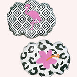 Flower and Flamingo Cookie Stencil