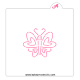 Flutterfly Hearts PYO Cookie Stencil