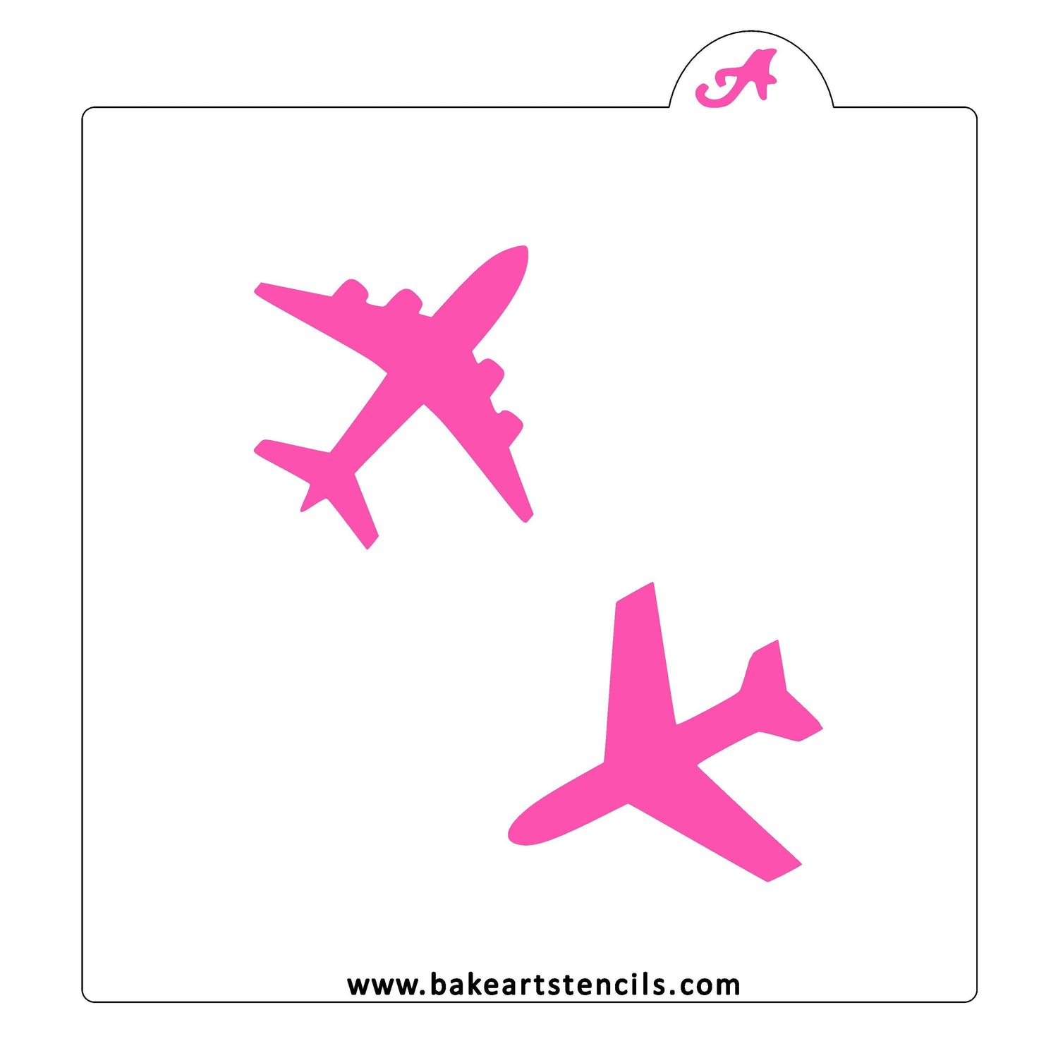 Flying Airplanes Stencil