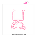 Football Game PYO Cookie Stencil