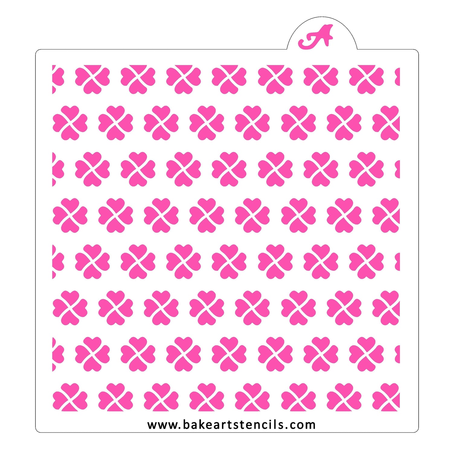 Clover Pattern Cookie Stencil