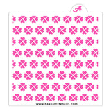 Clover Pattern Cookie Stencil