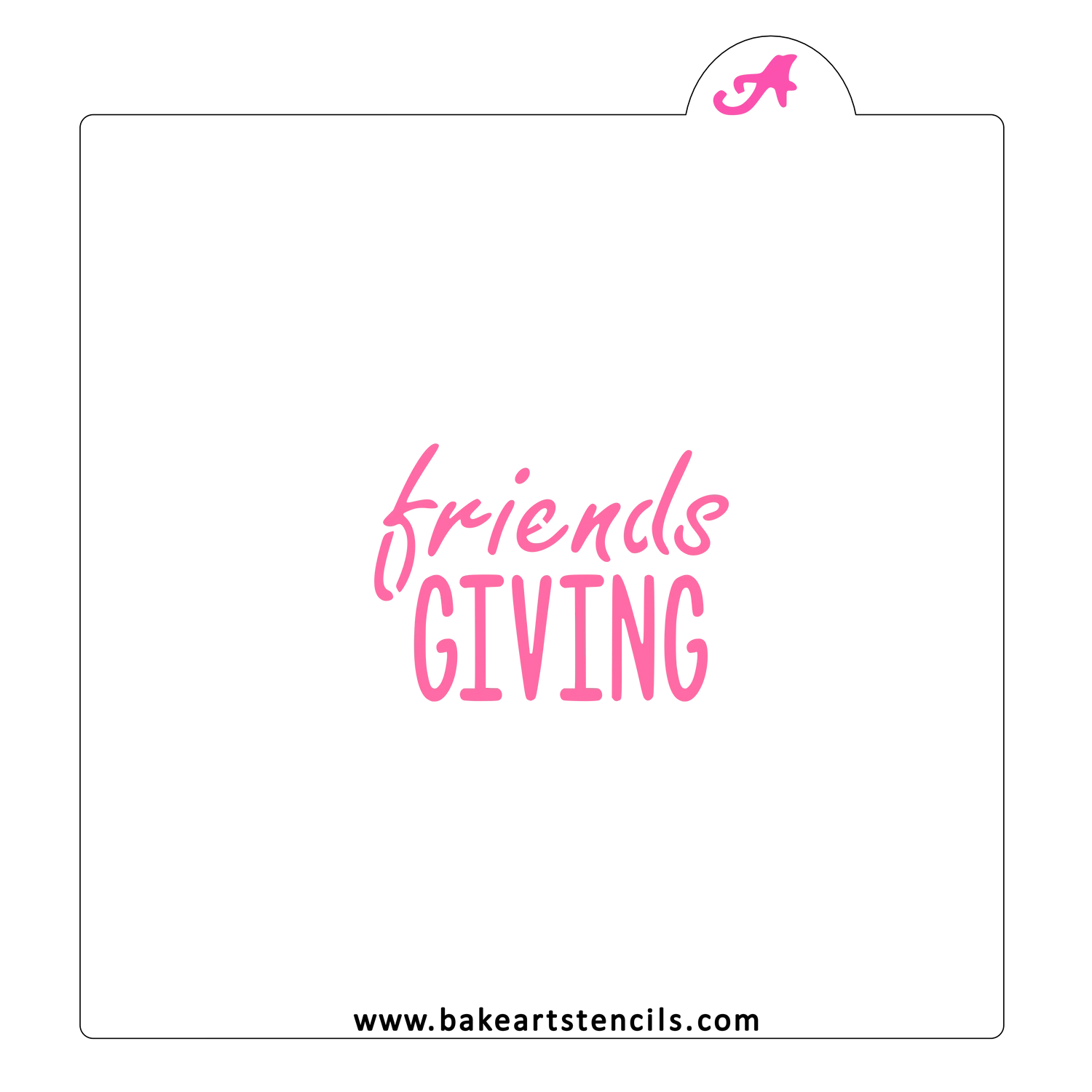 Friendsgiving Cookie Stencil