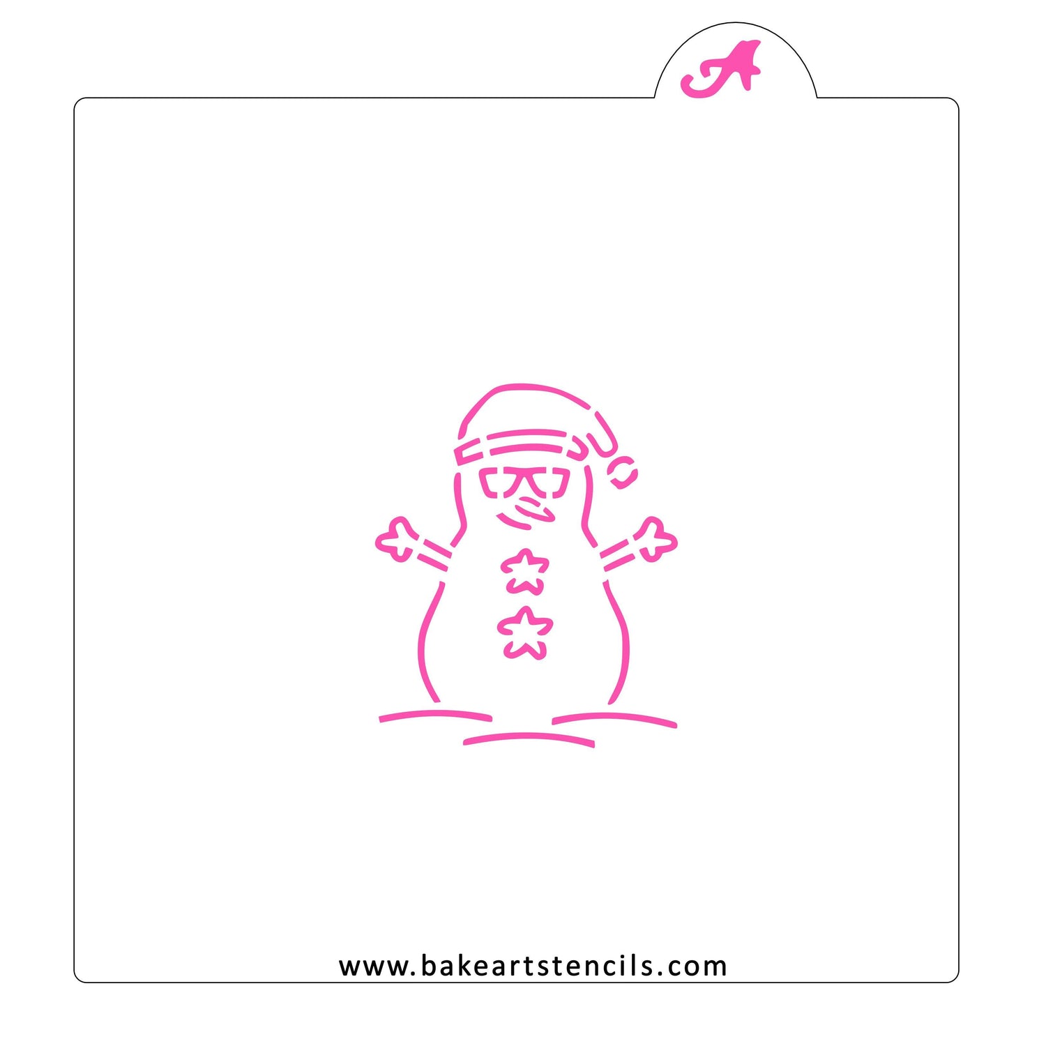 Fun in the Sun Snowman PYO Cookie Stencil
