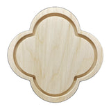 Trekell Gothic Rounded Quatrefoil Floater Panel - Wood Painting Canvas
