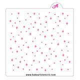 Galaxy Stars Cookie Stencil