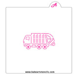 Garbage Truck PYO Cookie Stencil