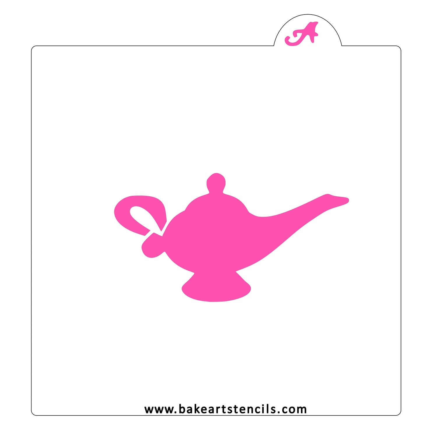 Genie Lamp Cookie Stencil