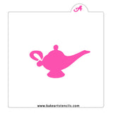 Genie Lamp Cookie Stencil