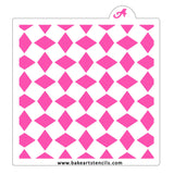 Geometric Diamonds Pattern Stencil
