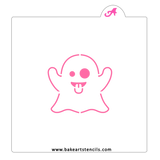 Ghost Emoji Cookie Stencil