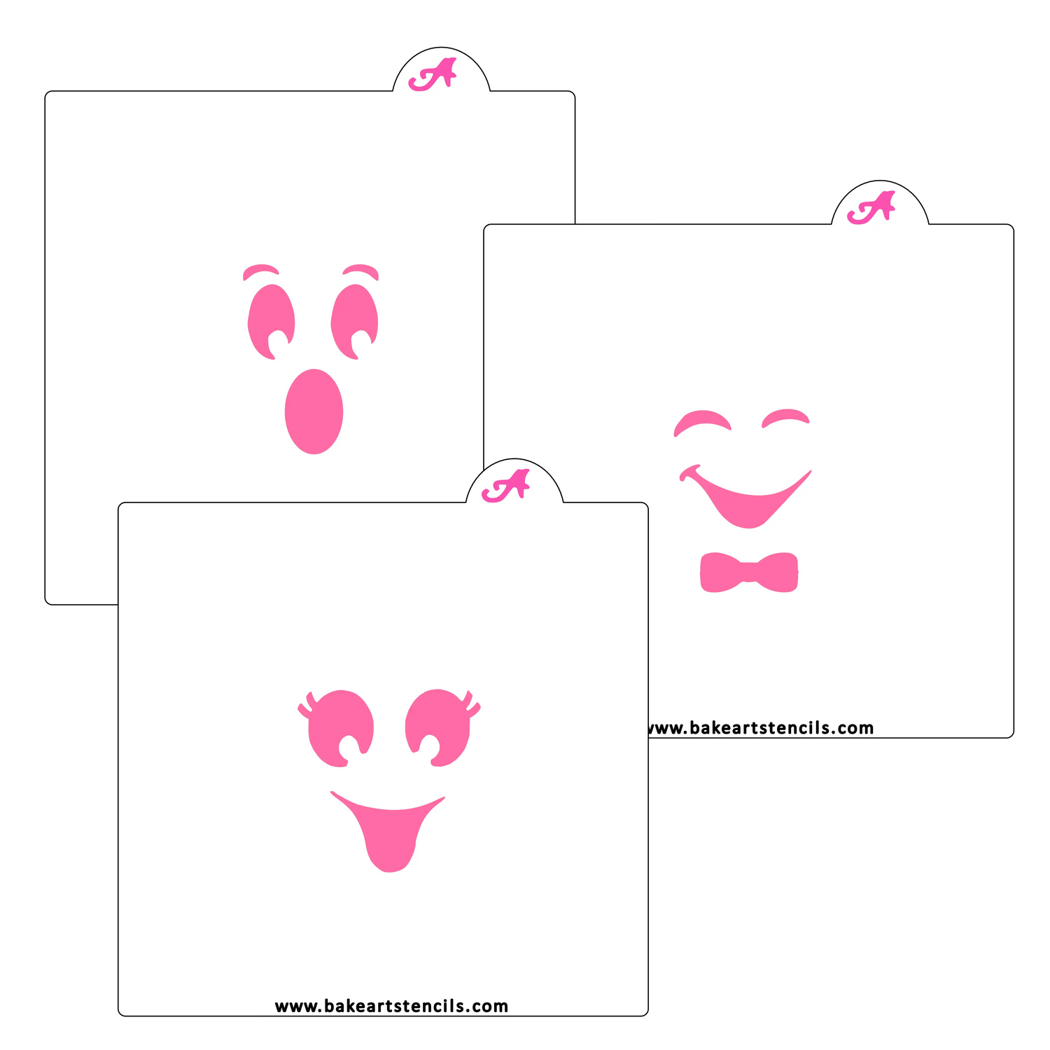 Ghost Faces Stencil Set