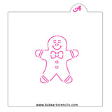 Gingerbread Man PYO Cookie Stencil