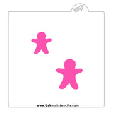 Gingerbread Silhouette Cookie Stencil
