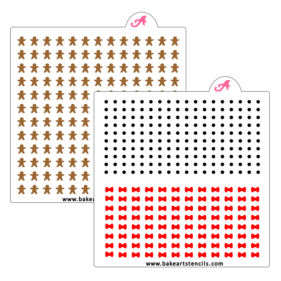Gingerbread Man Sprinkles Stencil