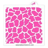 Giraffe Print Cookie Stencil