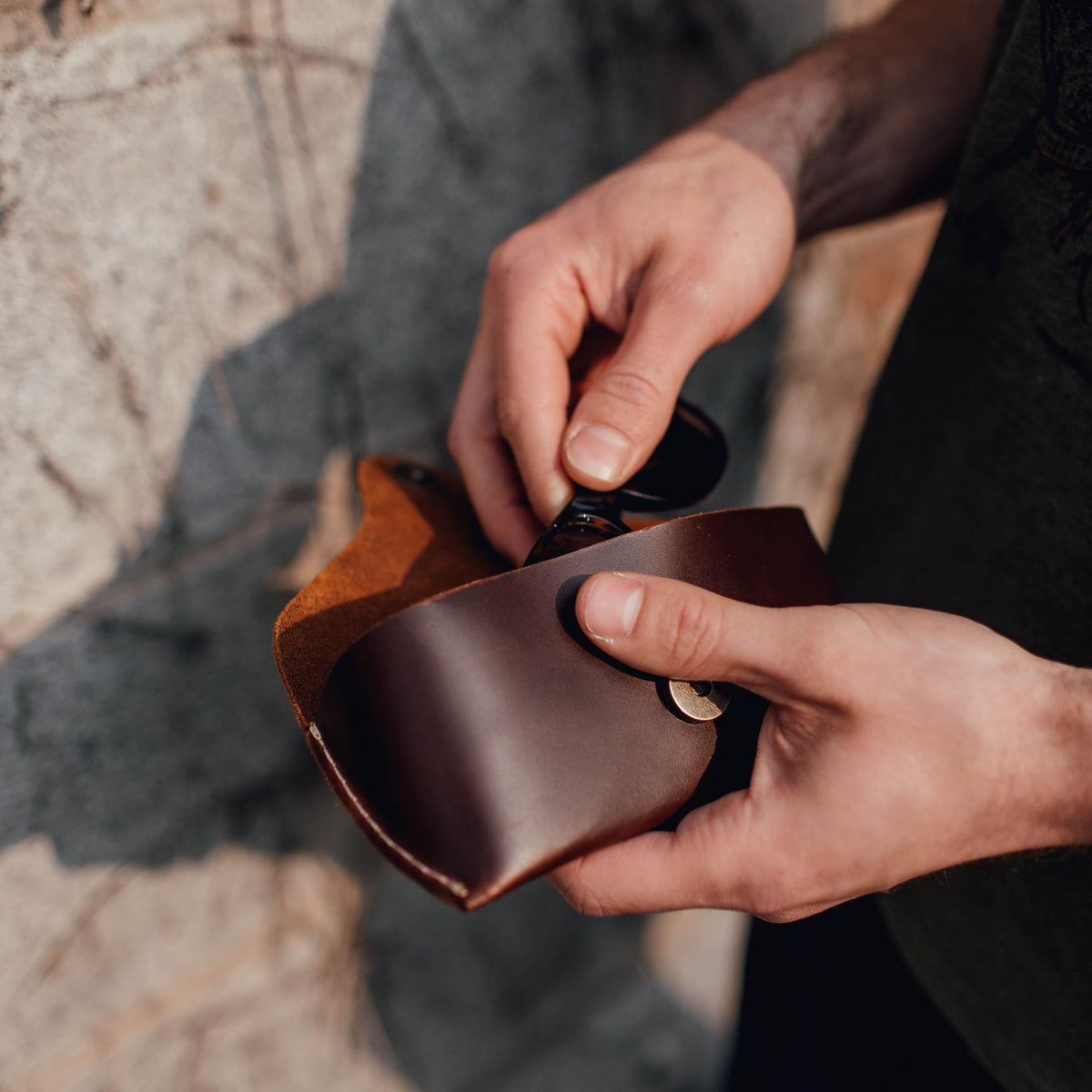 Leather Glasses Case - USA Made by The Local Branch, product image 3