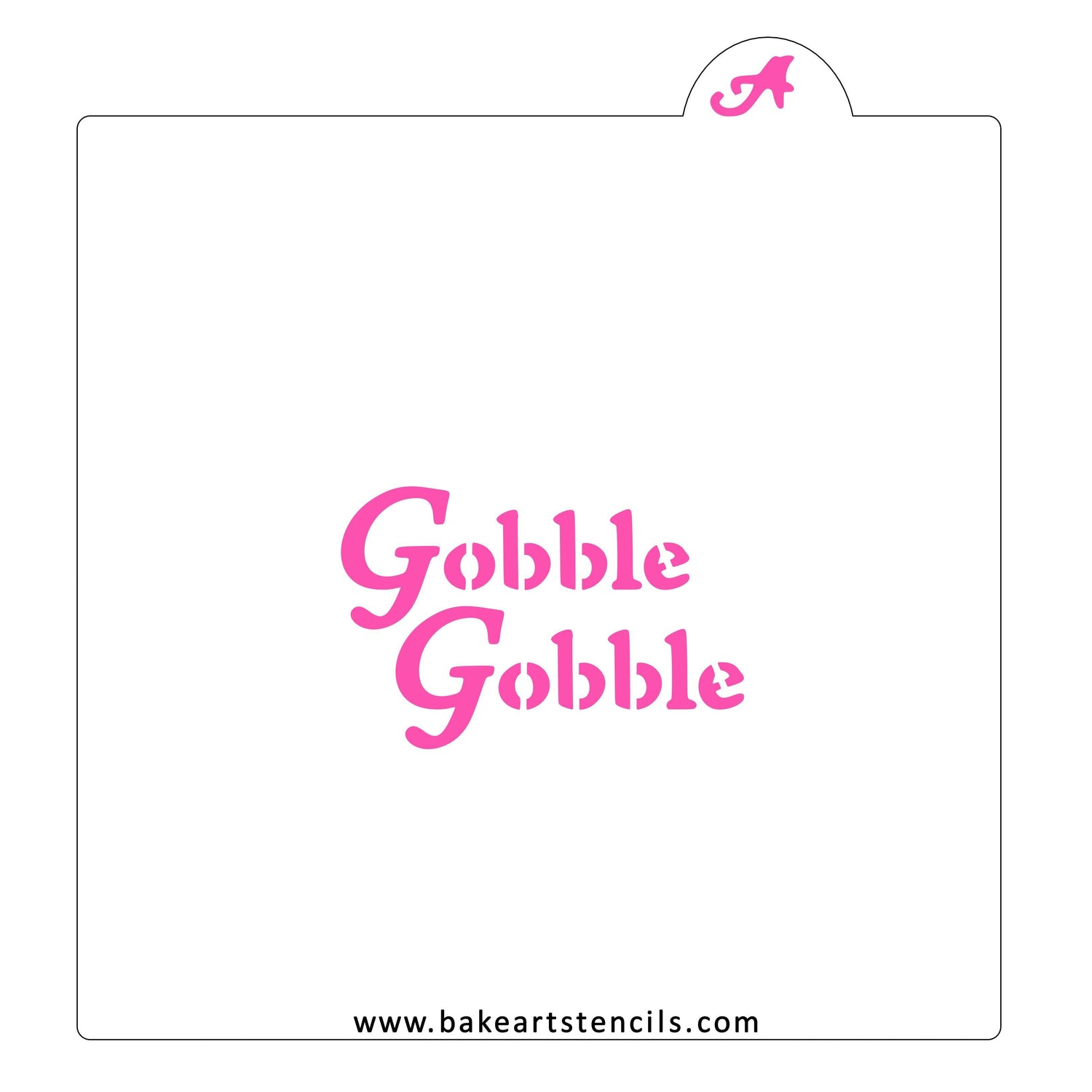 Gobble Gobble Cookie Stencil