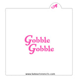 Gobble Gobble Cookie Stencil