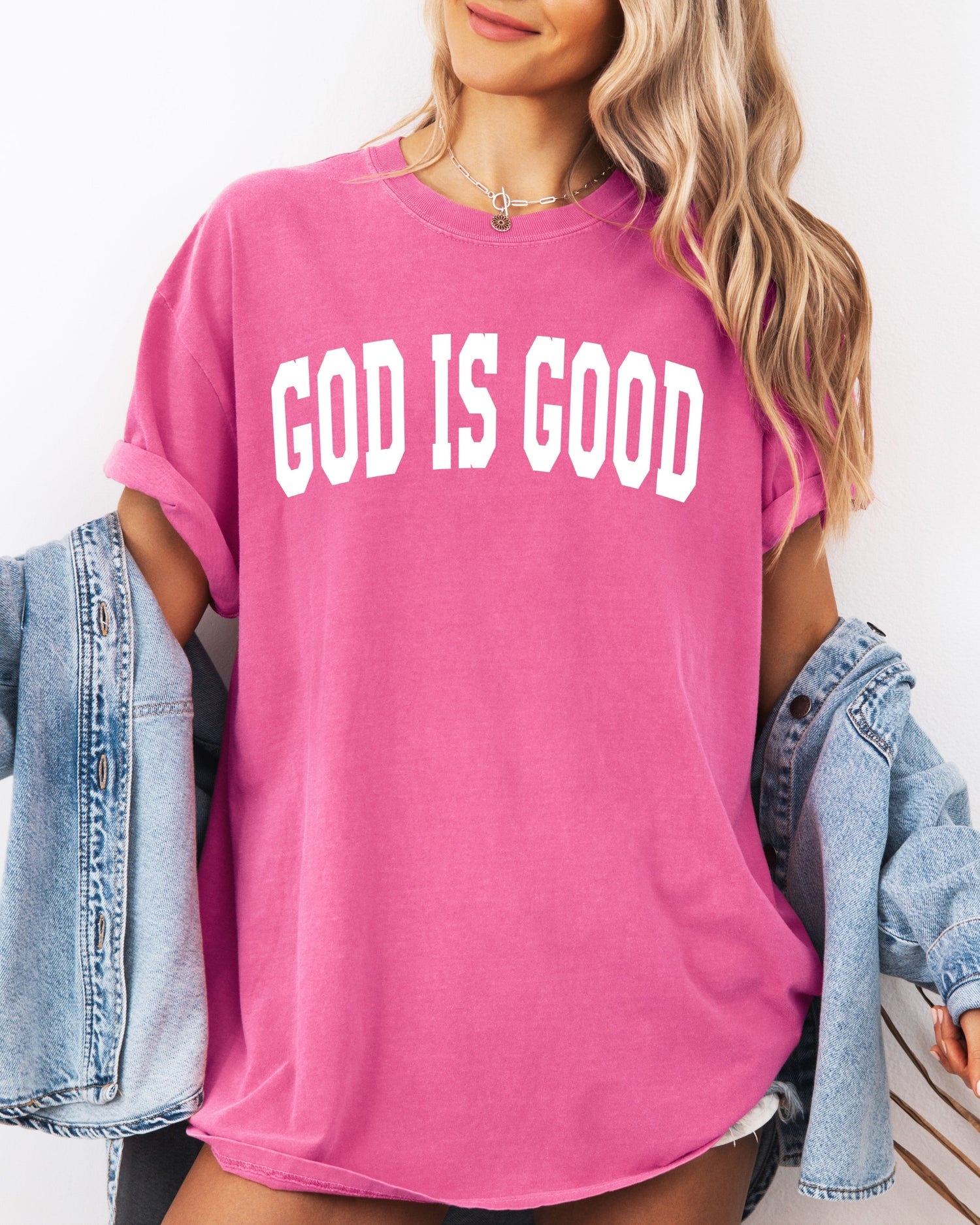God Is Good Christian Comfort Colors Garment-Dyed T-Shirt – Faith-Inspired Crewneck Tee