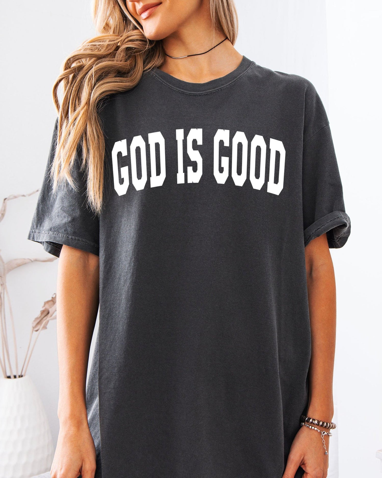 God Is Good Christian Comfort Colors Garment-Dyed T-Shirt – Faith-Inspired Crewneck Tee