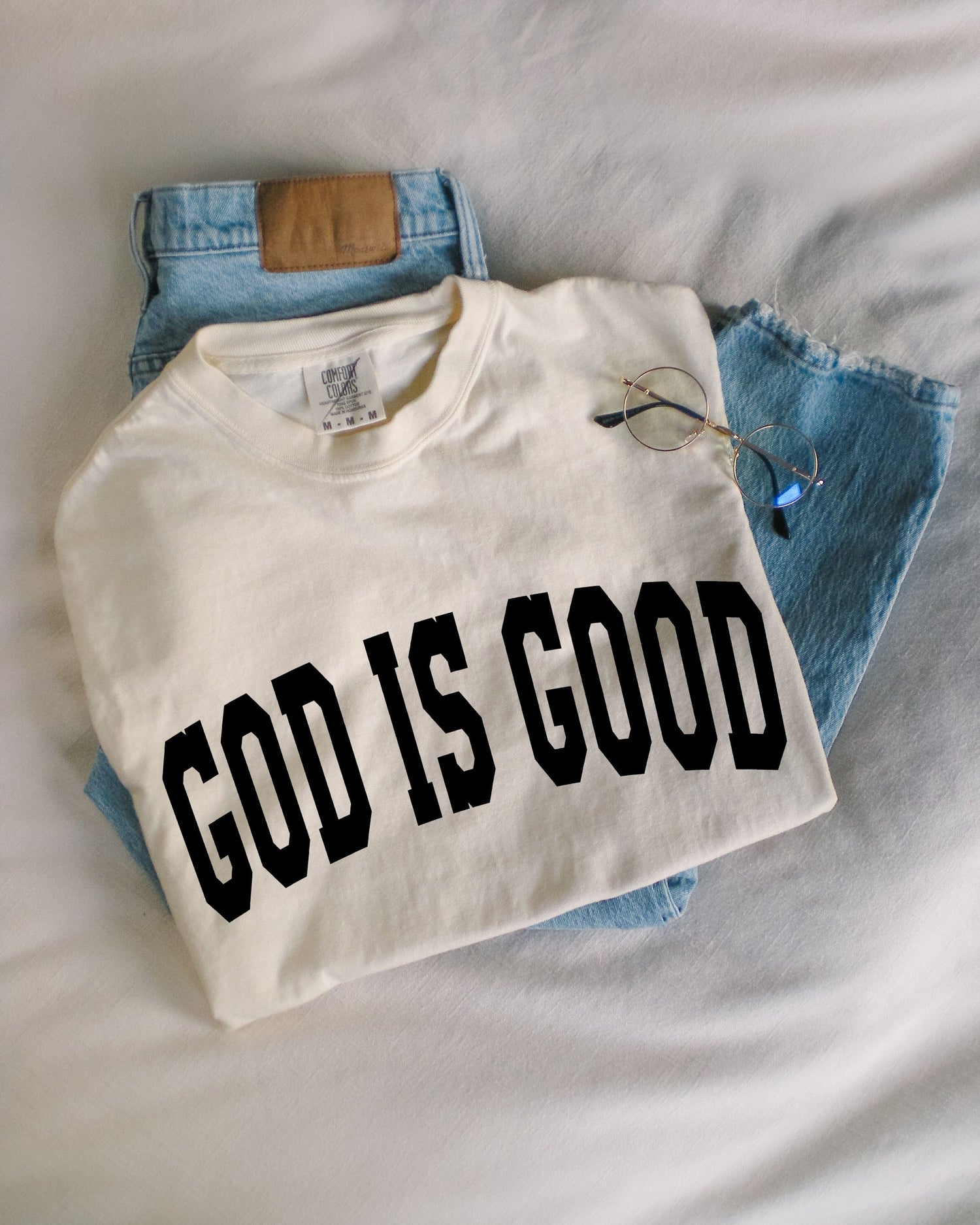 God Is Good Christian Comfort Colors Garment-Dyed T-Shirt – Faith-Inspired Crewneck Tee