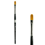 Trekell Golden Taklon #8 Filbert Brush -  Short Handle