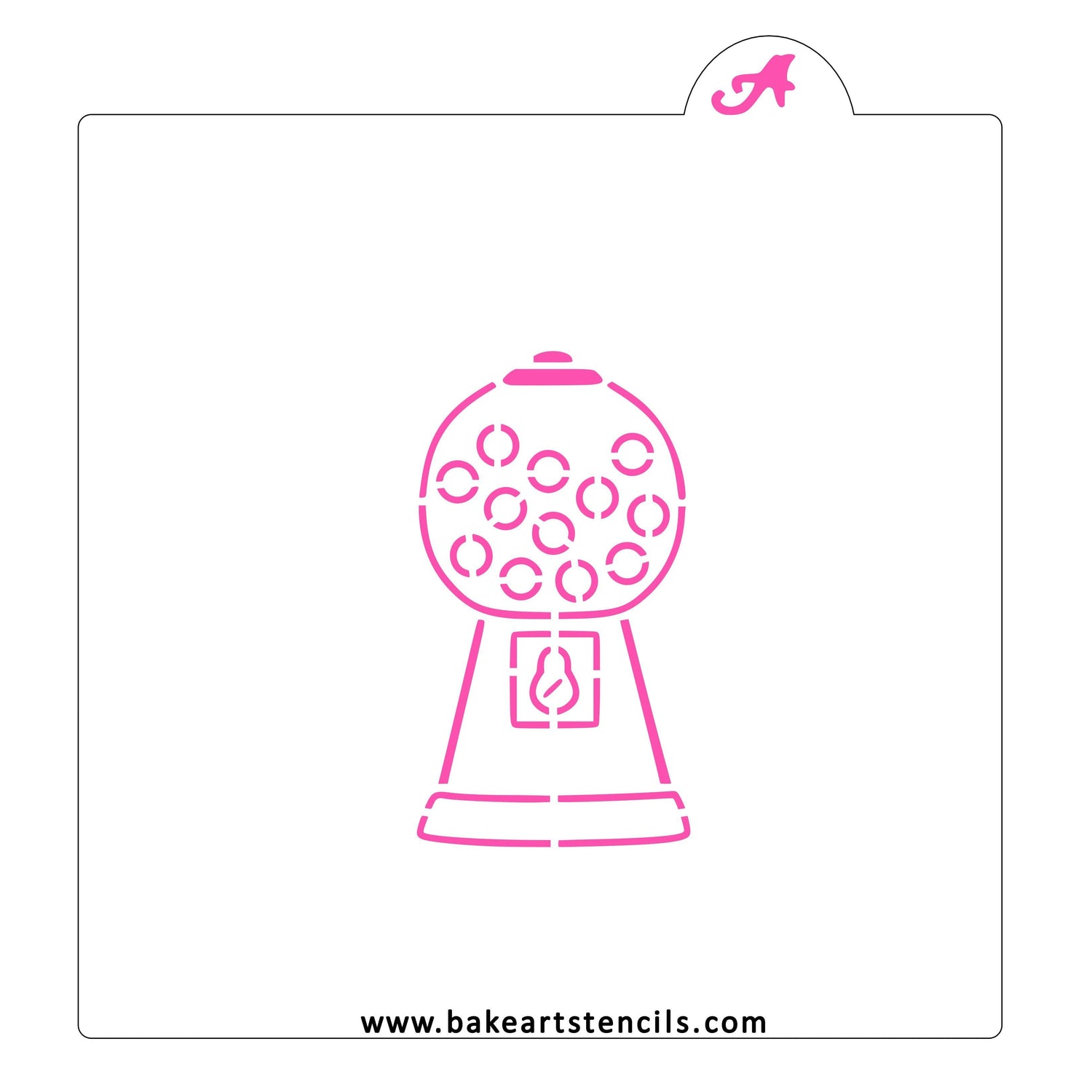 Gumball Machine PYO Cookie Stencil