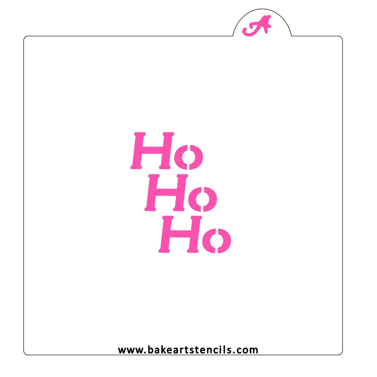 HO HO HO Santa Stencil