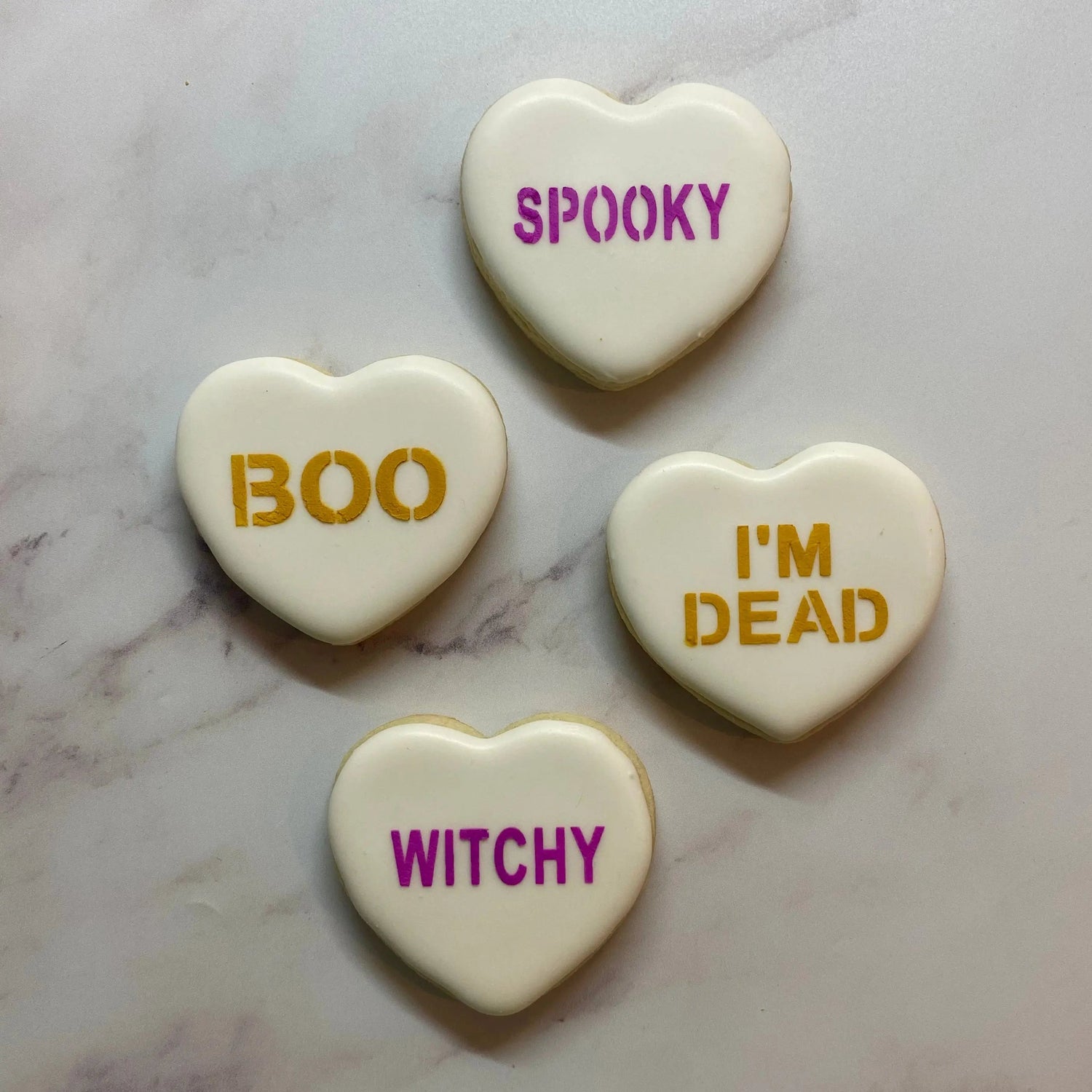 Halloween Conversation Sayings Cookie Stencil