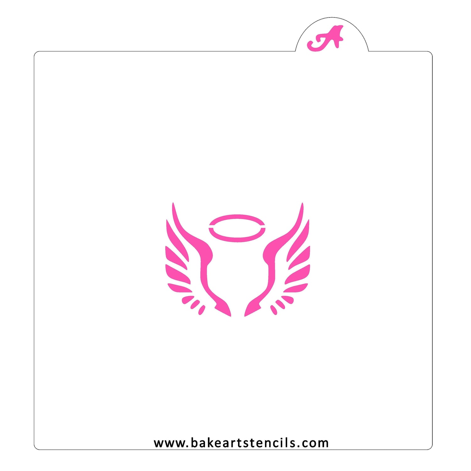 Halo Angel Wings Stencil