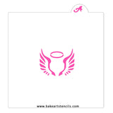 Halo Angel Wings Stencil