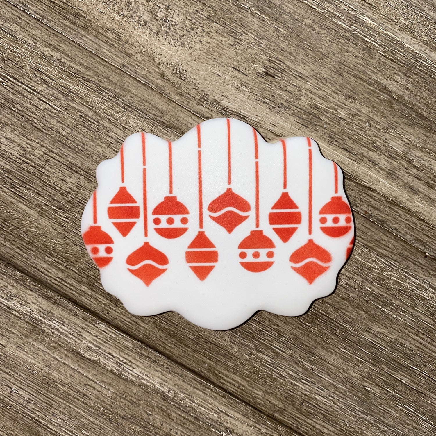 Hanging Ornaments Cookie Stencil