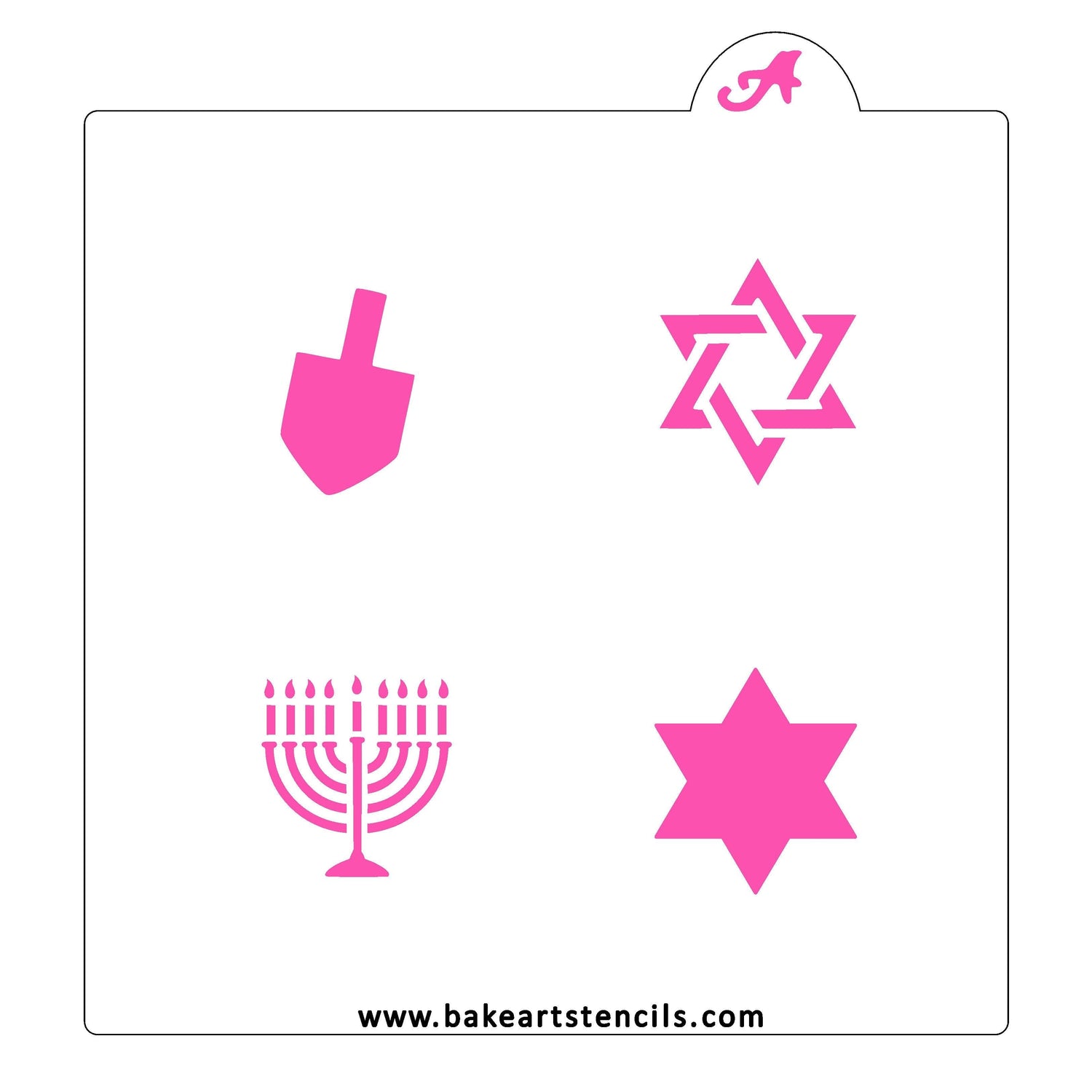 Hanukkah Themed Oreo Stencil