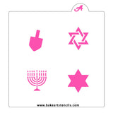 Hanukkah Themed Oreo Stencil