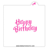 Happy Birthday Stencil
