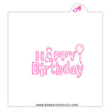 Happy Birthday PYO Stencil