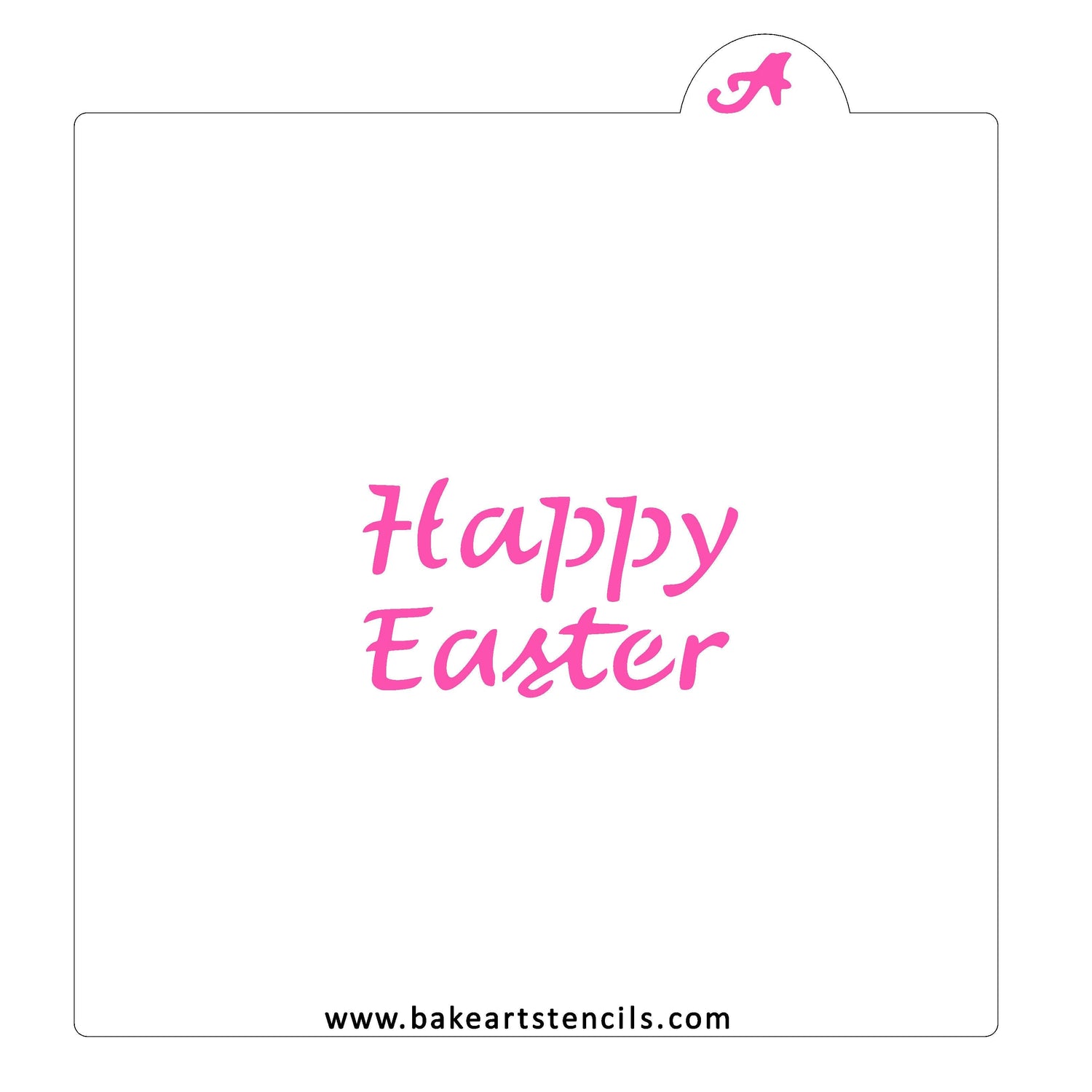 Happy Easter Cookie Stencil