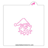 Happy Elf PYO Cookie Stencil
