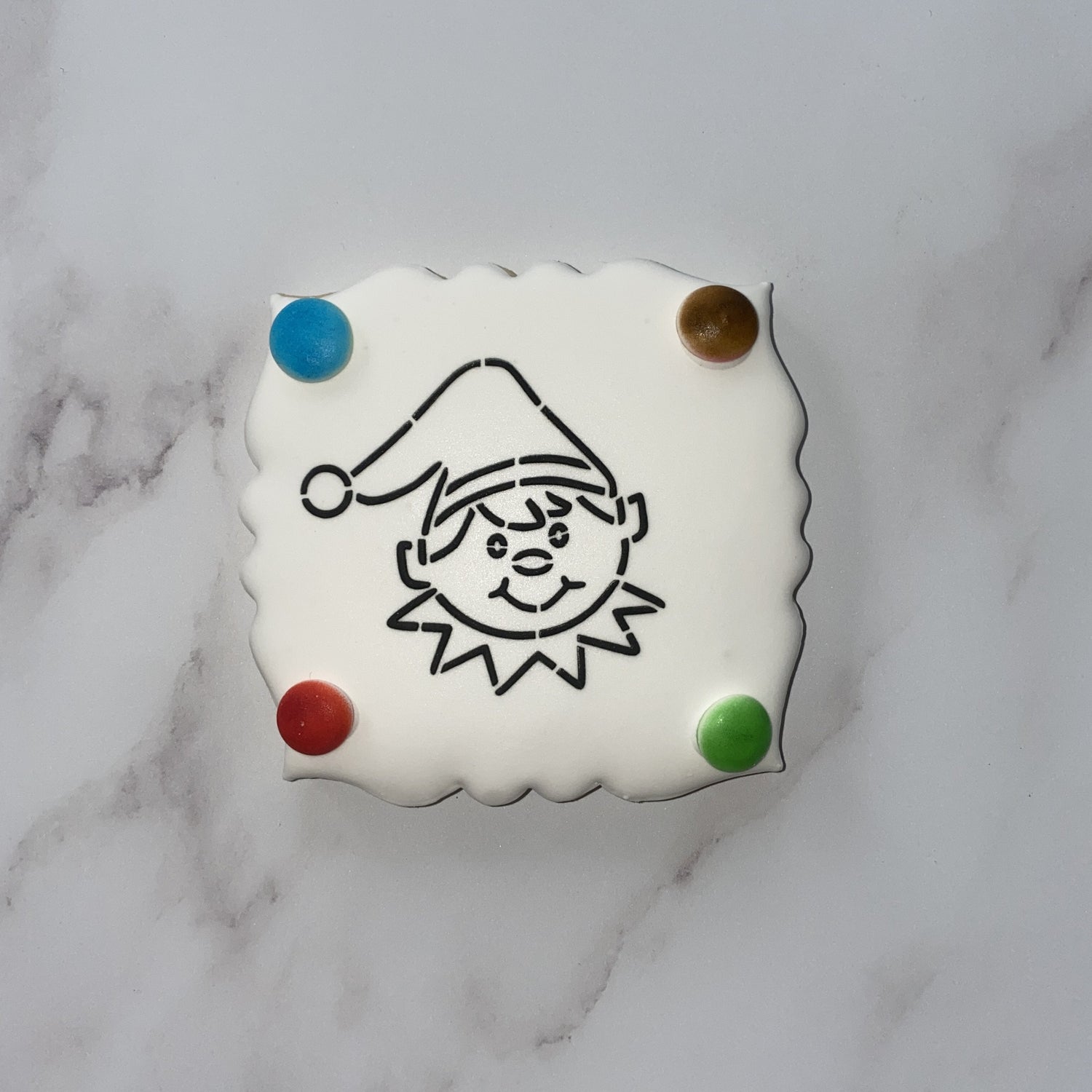 Happy Elf PYO Cookie Stencil