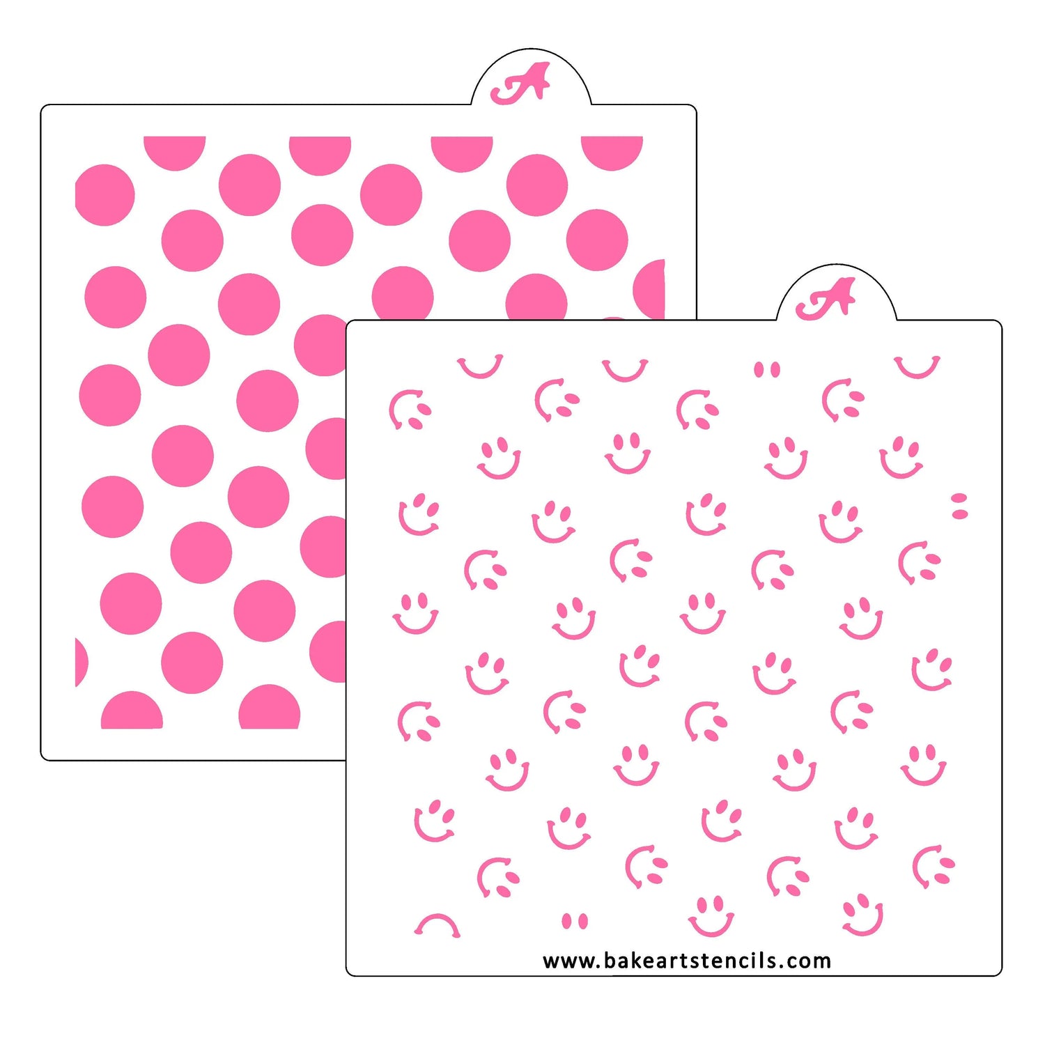 Happy Faces Pattern Stencil Set
