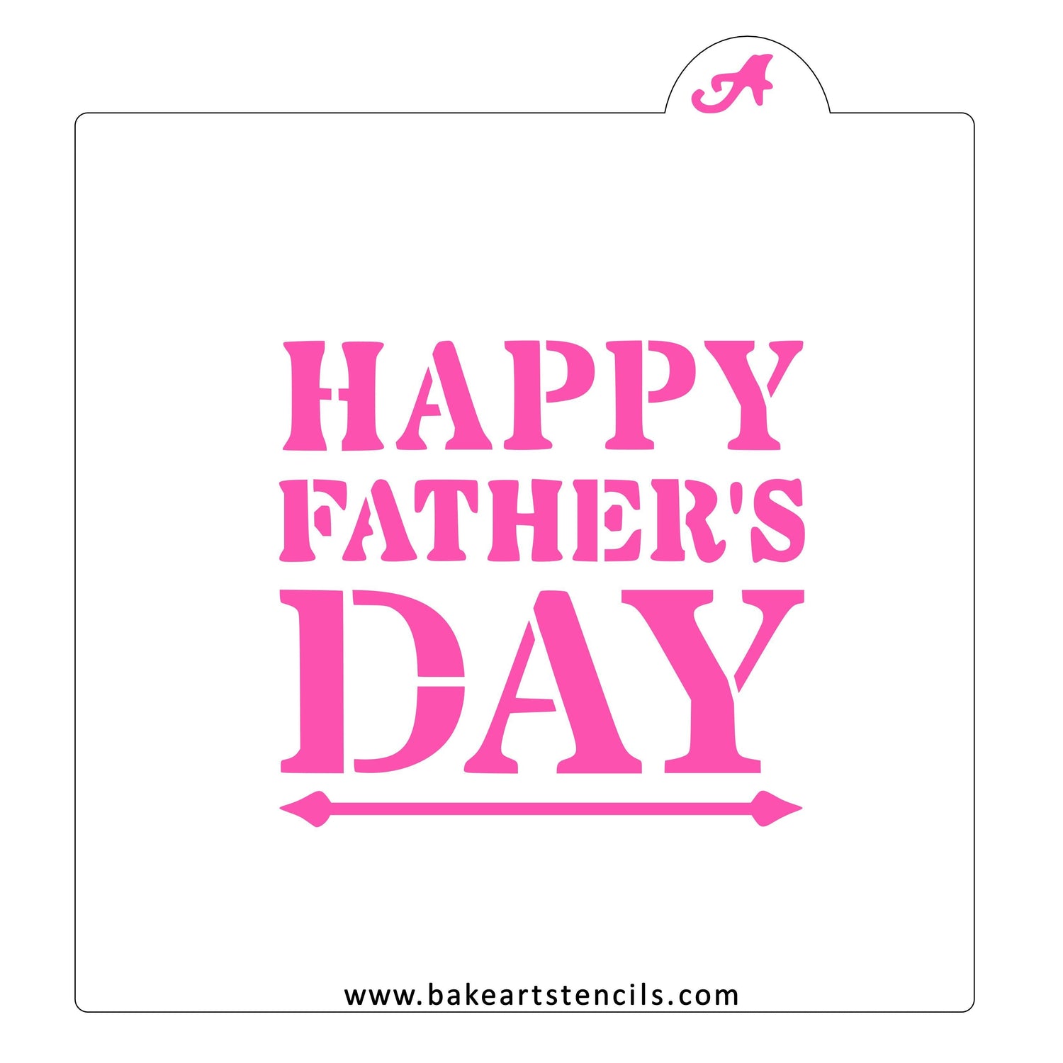 Happy Father's Day Stencil