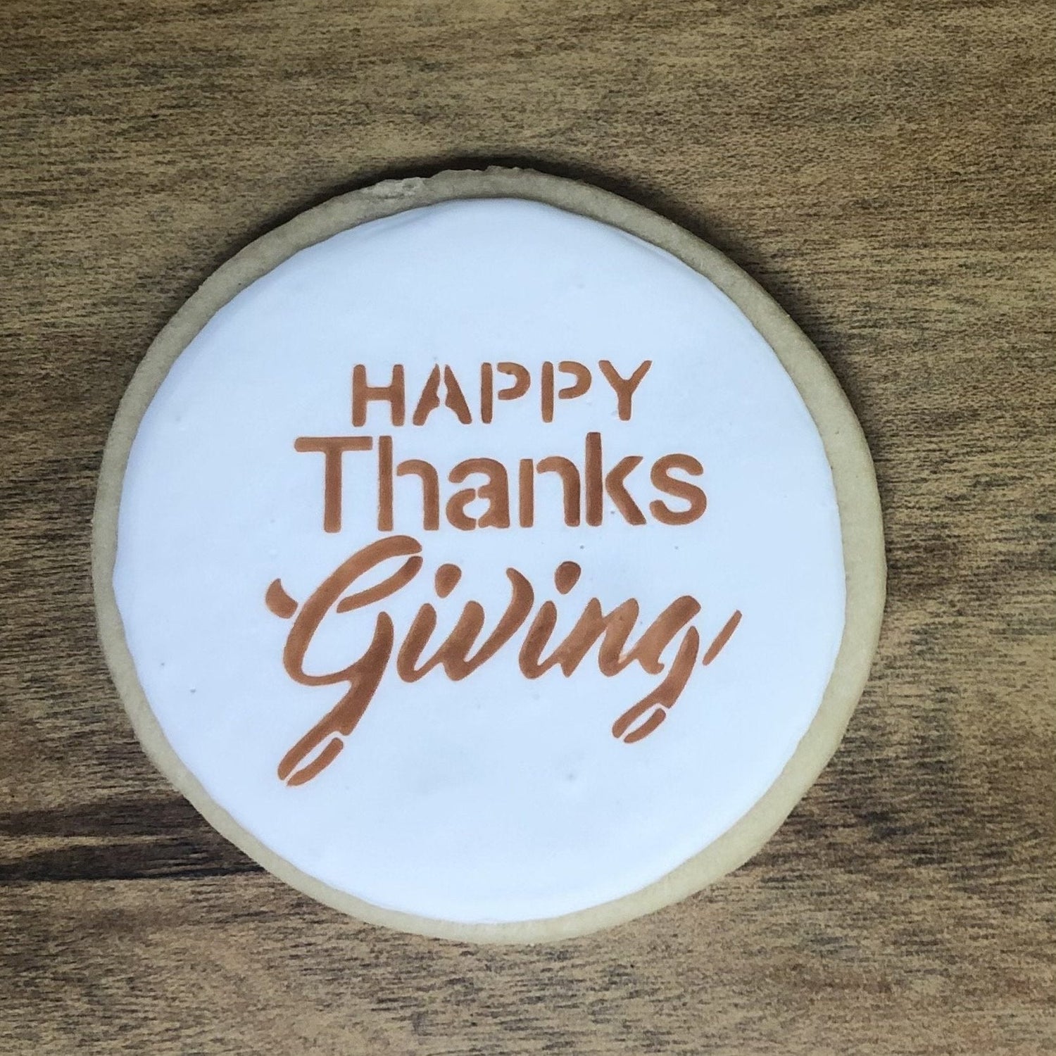 Happy Thanksgiving Cookie Stencil