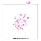 Happy Unicorn PYO Cookie Stencil