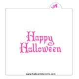 Happy Halloween Cookie Stencil